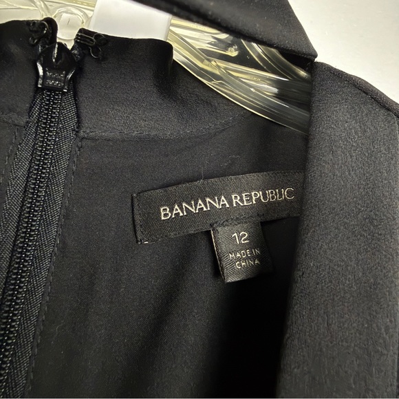 Banana Republic Tuxedo Shine Stripe Tied Neck Jumpsuit - Picture 5 of 7